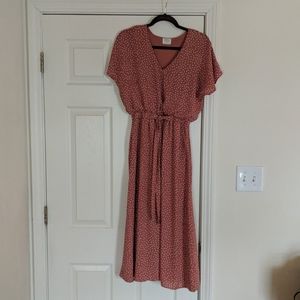 Polka Dotted Vintage-Style Dress